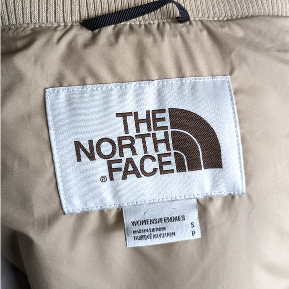The North Face Sylvester Vest Hawthorne Khaki/White Retro Vest Small Petite - Picture 7 of 7